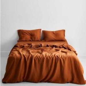 Bed Threads | Queen Rust Bed Skirt